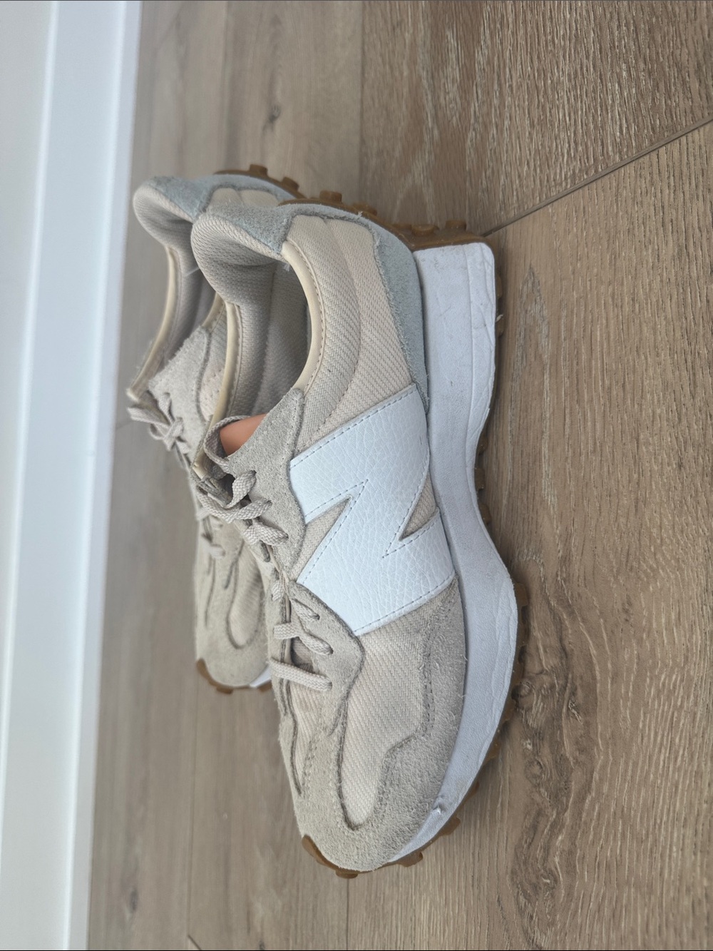 New Balance Neutral Beige and White Men's Sneaker